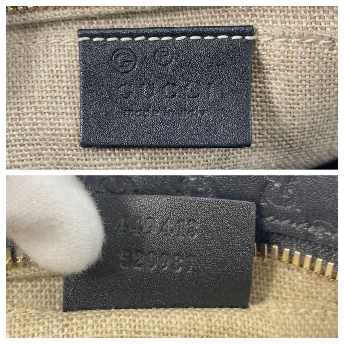 Gucci Microguccissima Interlocking Leather Shoulder Bag