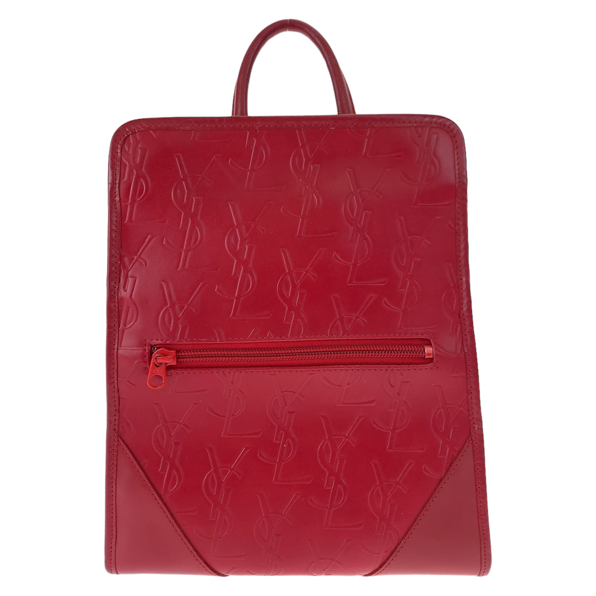 Yves Saint Laurent Backpack leather Red red YSL