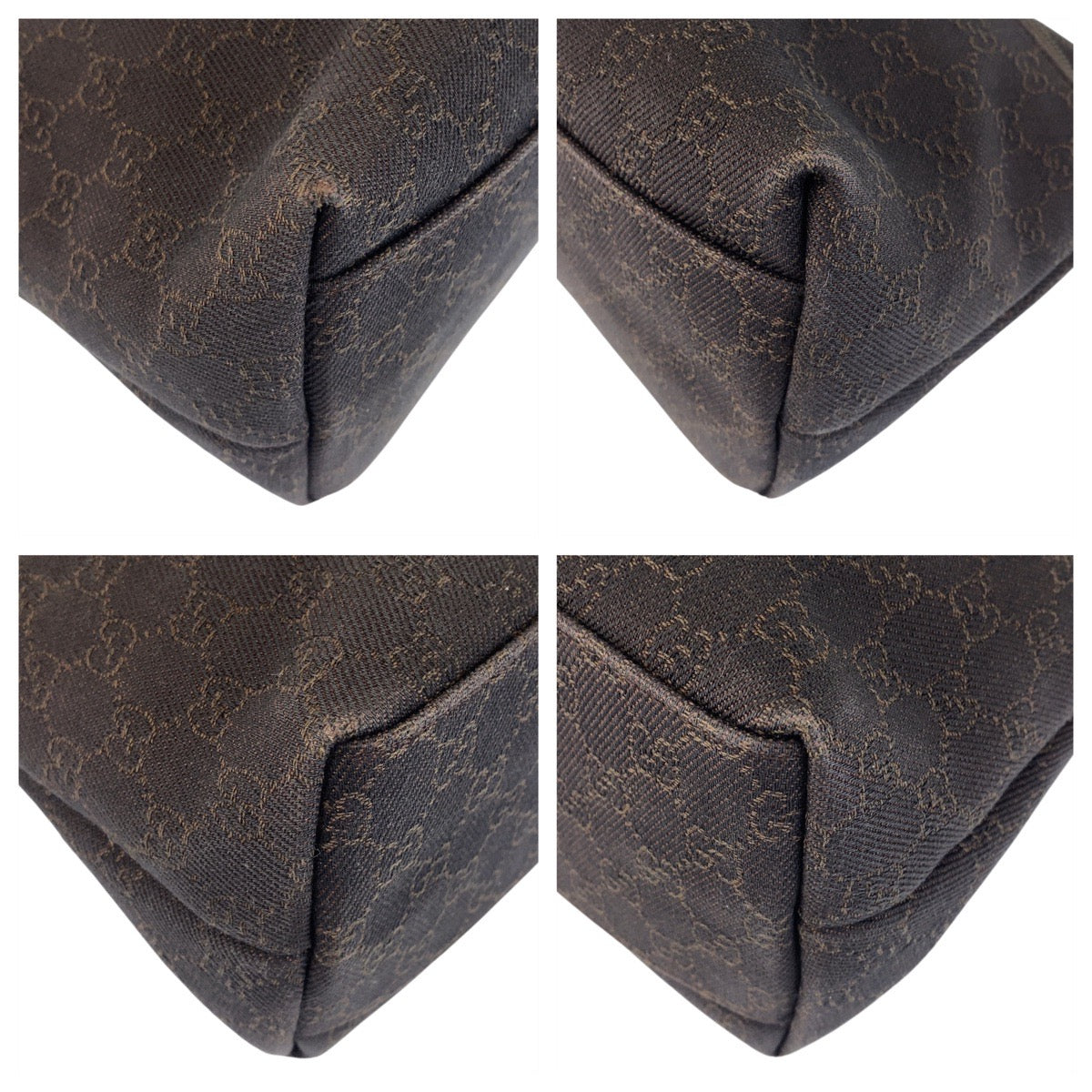 GUCCI Shoulder Bag 105649 GG canvas Brown