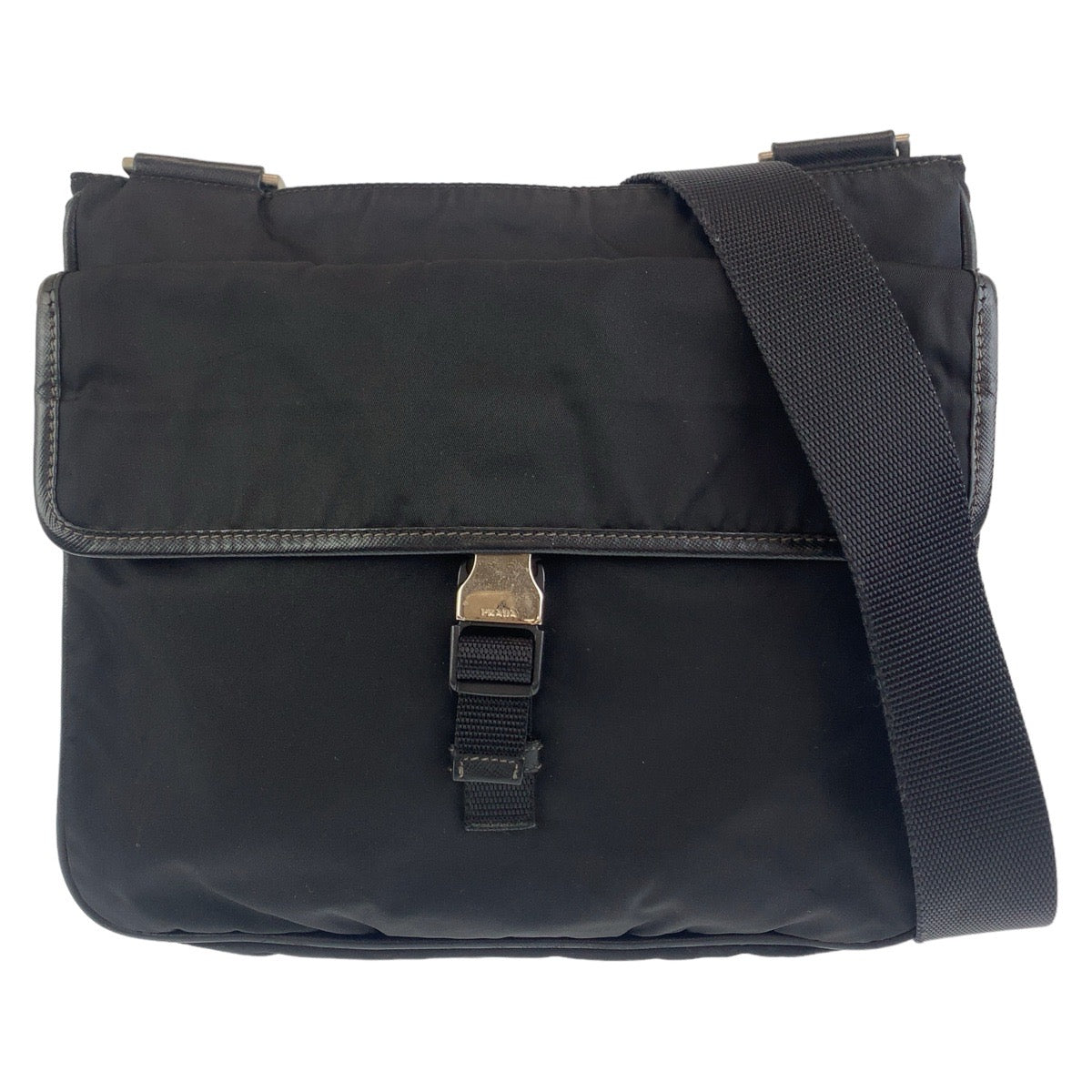 Prada Tessuto Triangle Logo Shoulder Bag