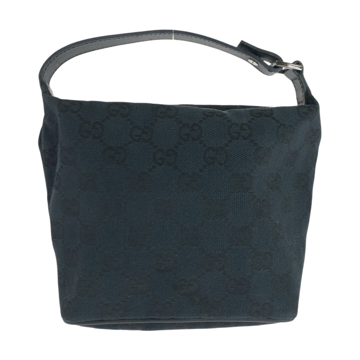GUCCI Handbag 039 1147 GG canvas Black SilverMetal