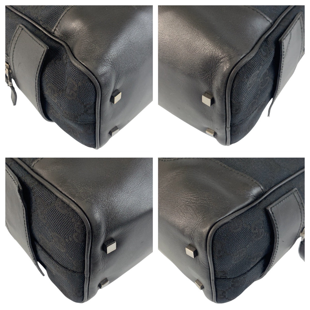 Gucci GG Canvas Leather Shoulder Bag