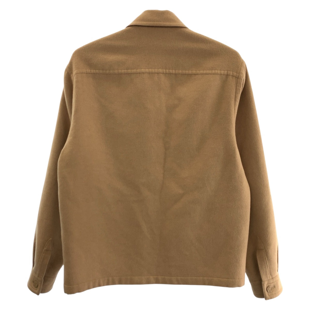 LOUIS VUITTON Military jacket 1AFA42 wool Beige SilverMetal Face wool blend overshirt XS