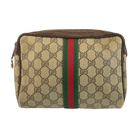 Gucci GG Supreme Canvas Clutch Bag