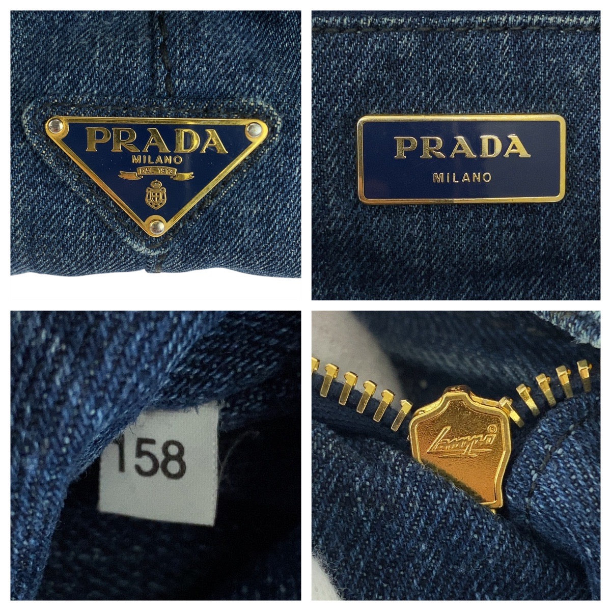 Prada Canapa Canvas Tote Bag