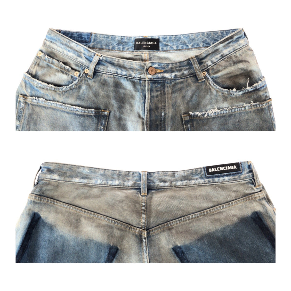 BALENCIAGA Denim pants 751111 cotton blue L