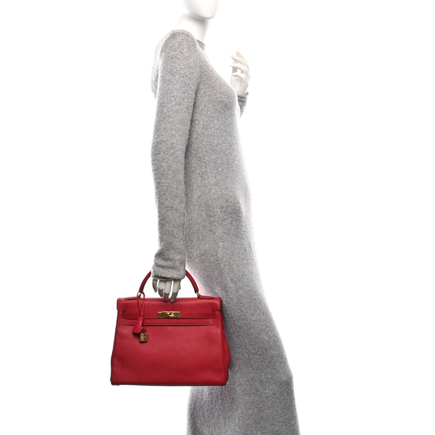 Hermes Epsom Kelly Retourne 32 Rouge Vif