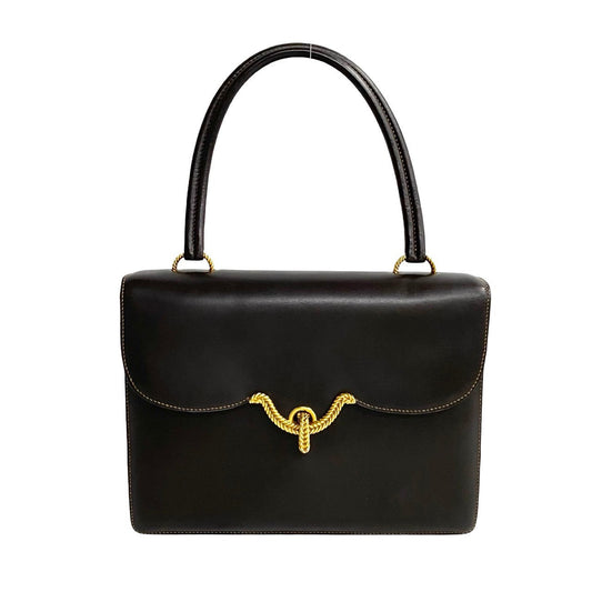 HERMES Handbag leather Brown Vasco