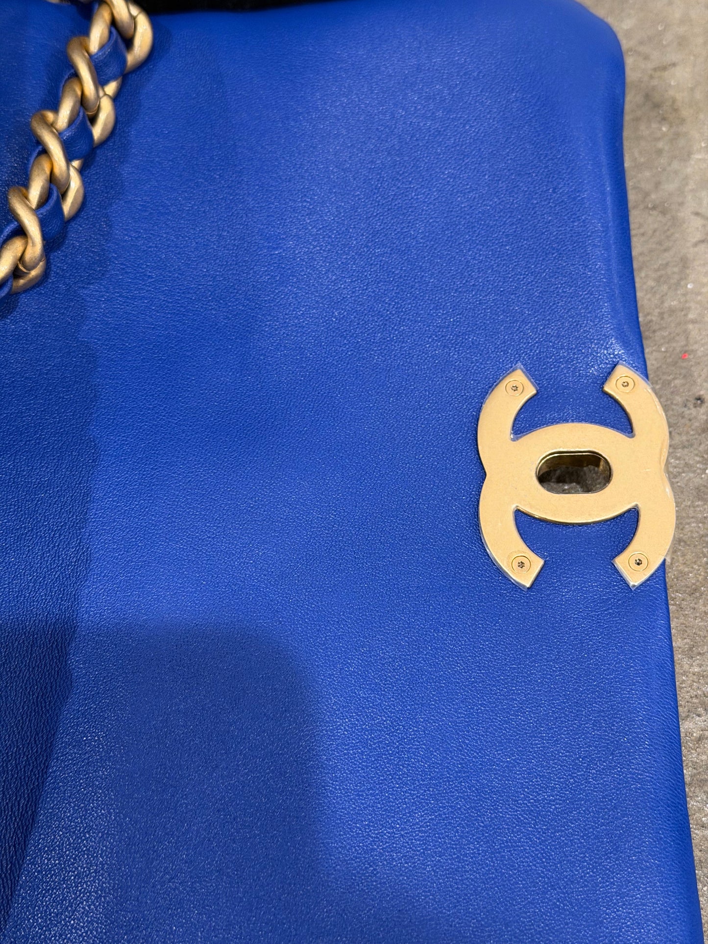 Chanel Goatskin Quilted Chanel 19 Flap Bag