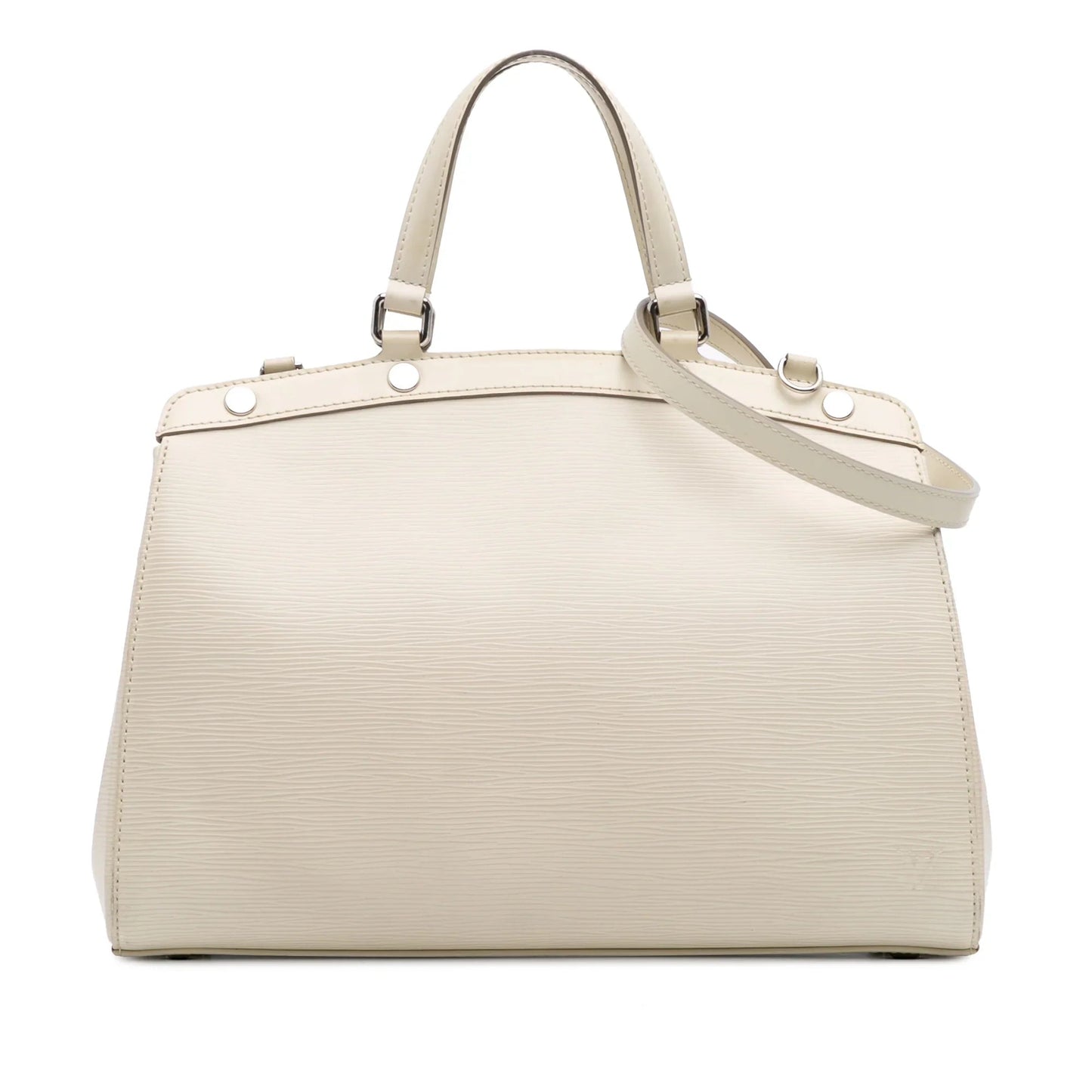 White Louis Vuitton Epi Brea MM Satchel