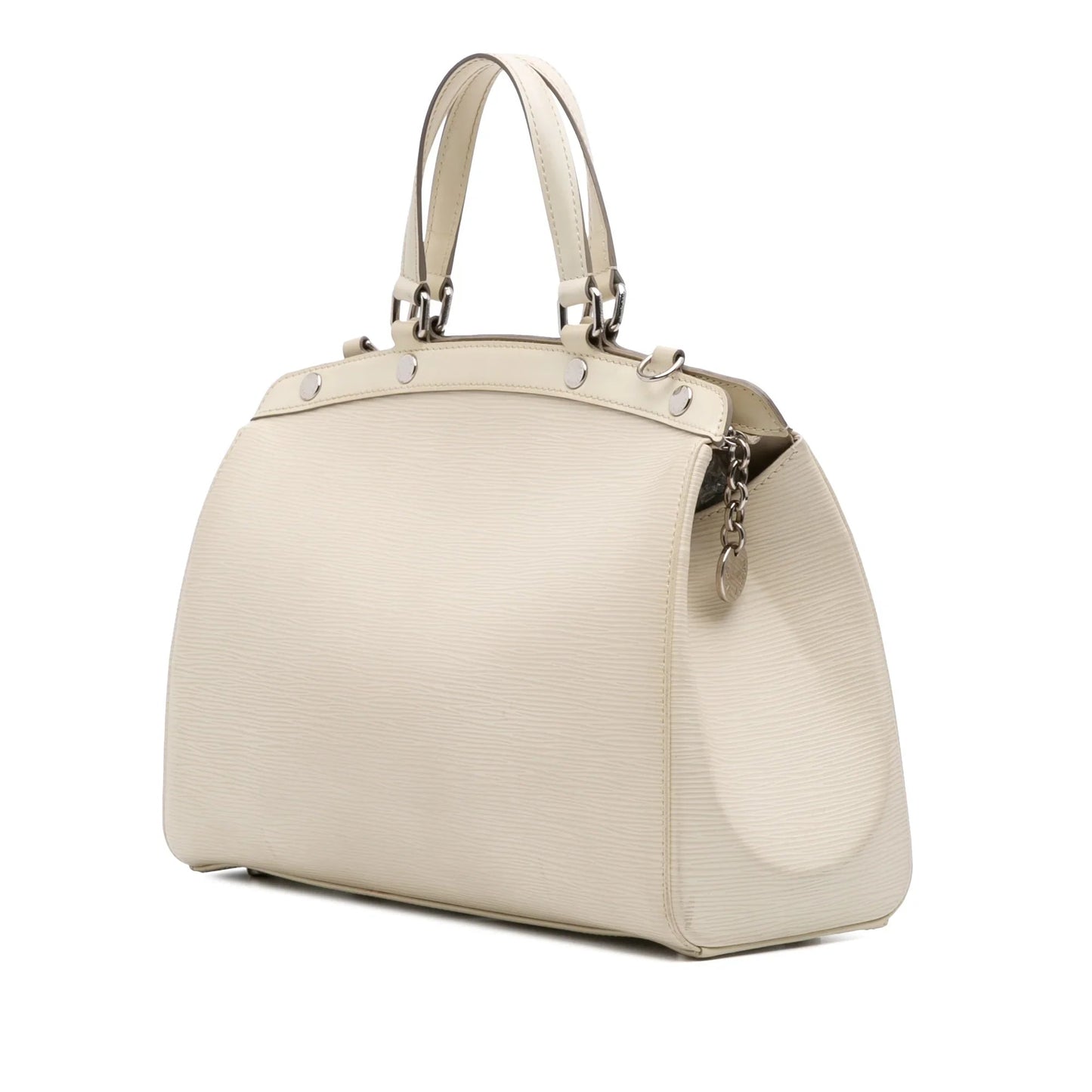 White Louis Vuitton Epi Brea MM Satchel
