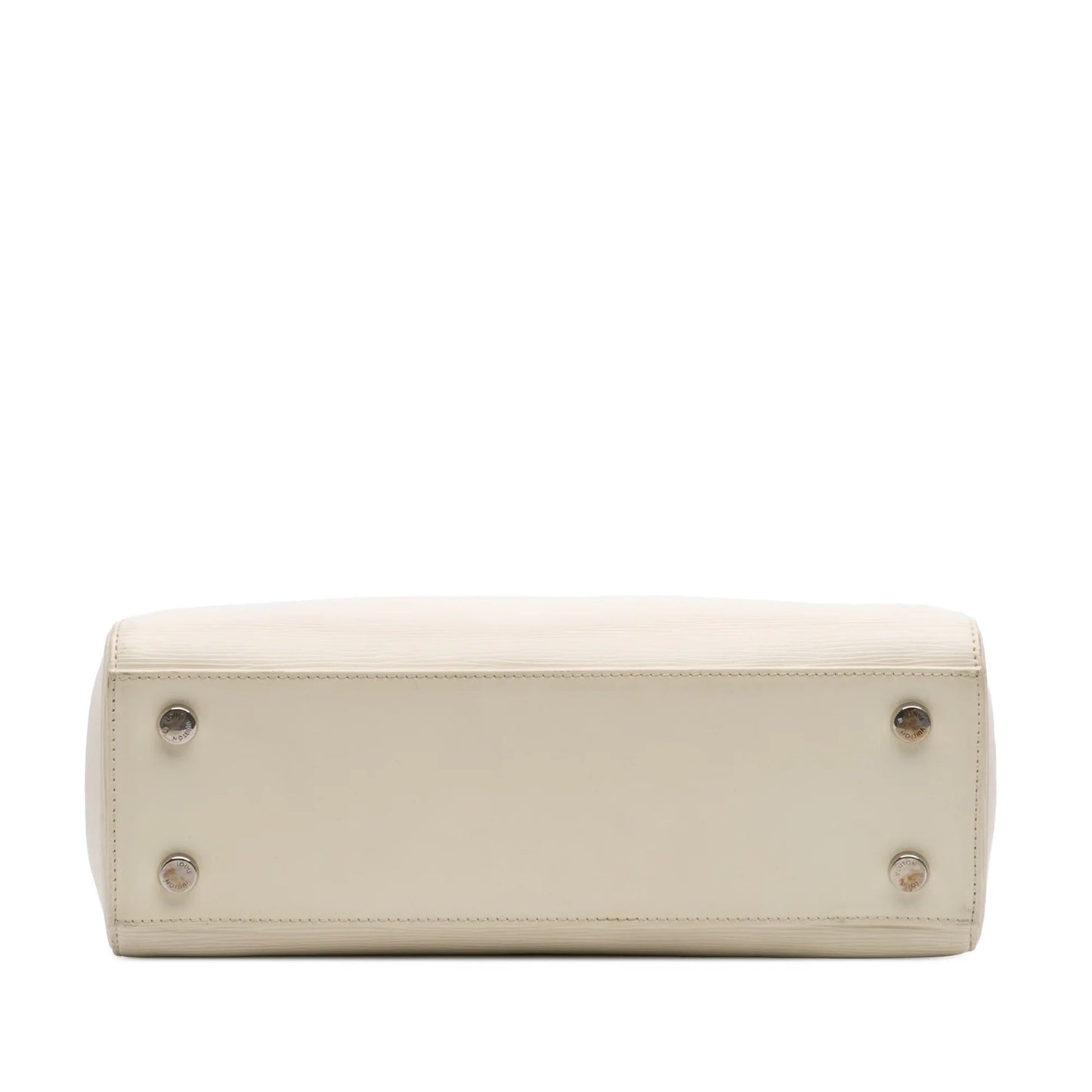 White Louis Vuitton Epi Brea MM Satchel