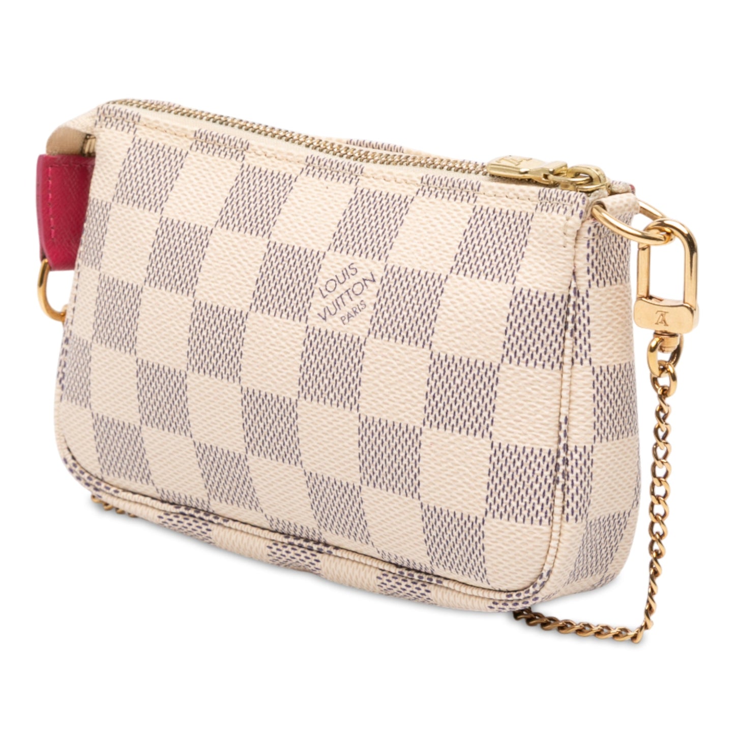 White Louis Vuitton Damier Azur Animation Hollywood Mini Pochette Accessoires Handbag