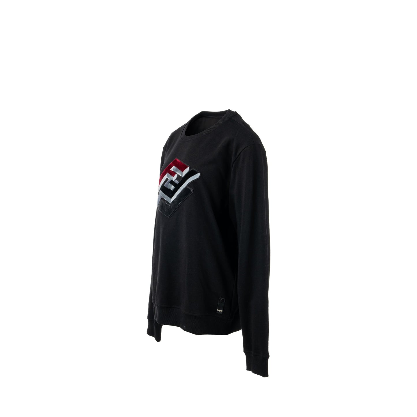 Fendi size print sweatshirt Viscose black
