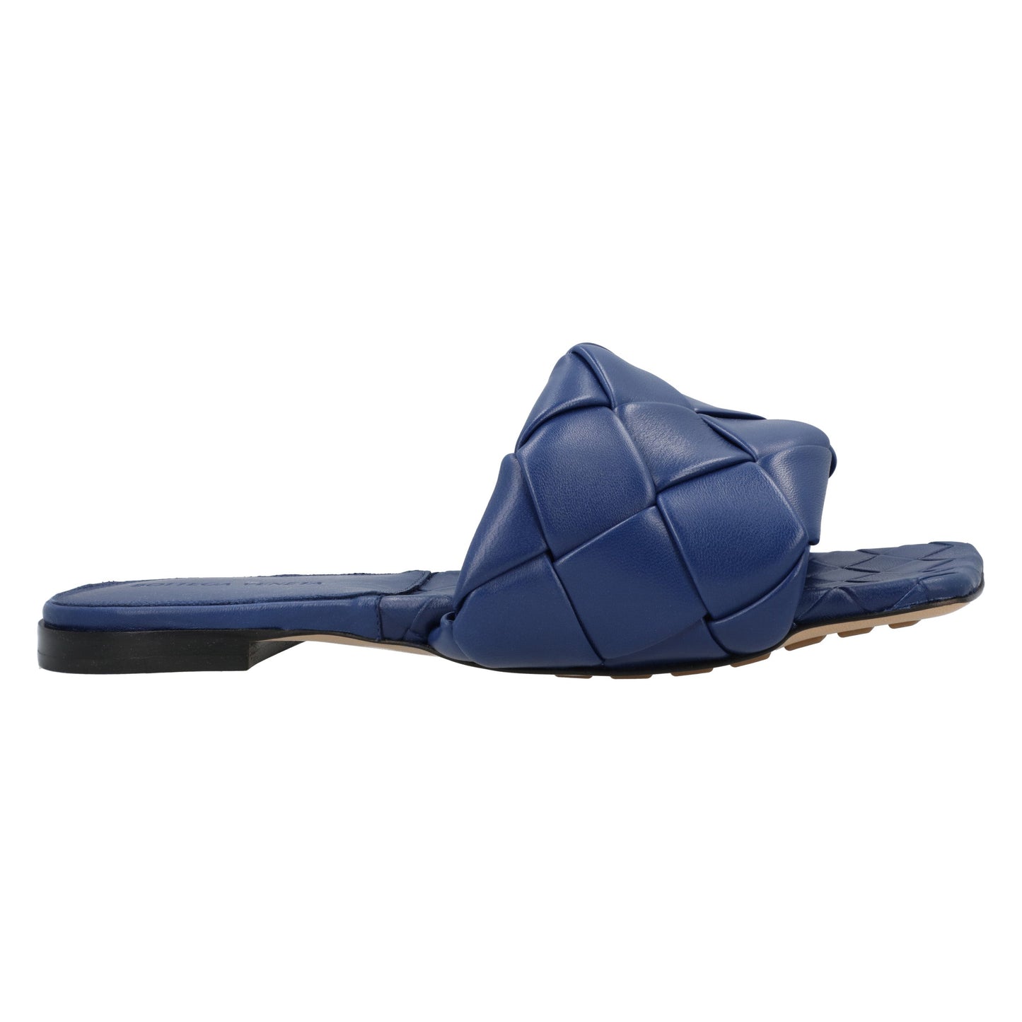 Luxury Bottega Veneta Lido Flat Sandal blue