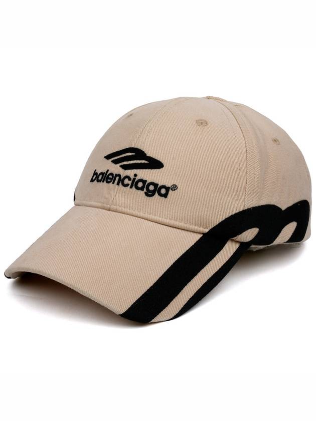 Luxury Balenciaga Trending 2026 3B Sports Icon Ball Cap Light Beige