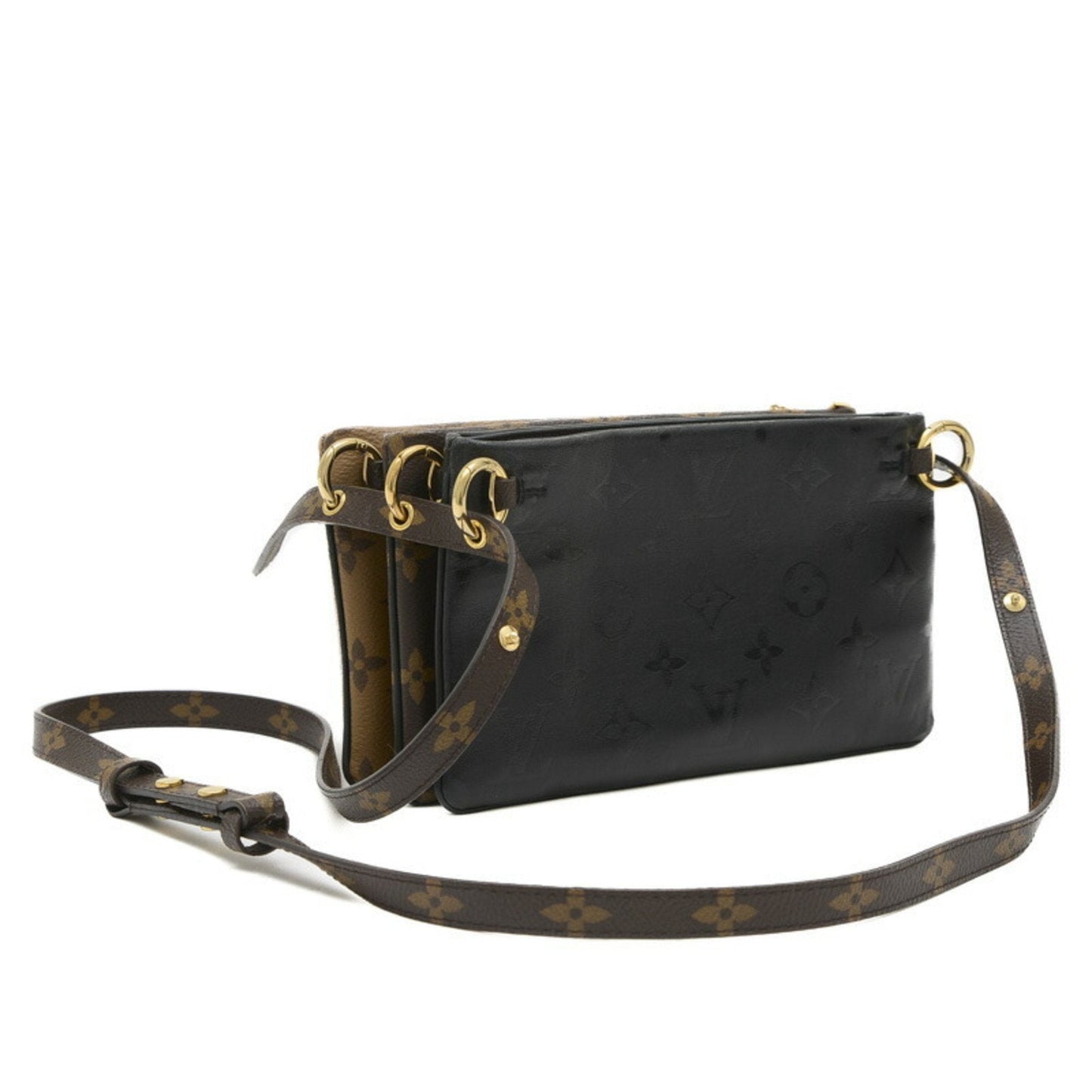Louis Vuitton  Monogram Monogram Reverse Leather Pochette Shoulder Bag