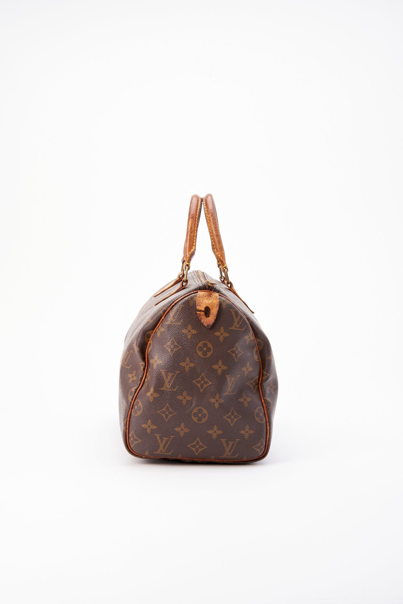 Louis Vuitton 30 Speedy Bag In Brown Monogram Coated Canvas
