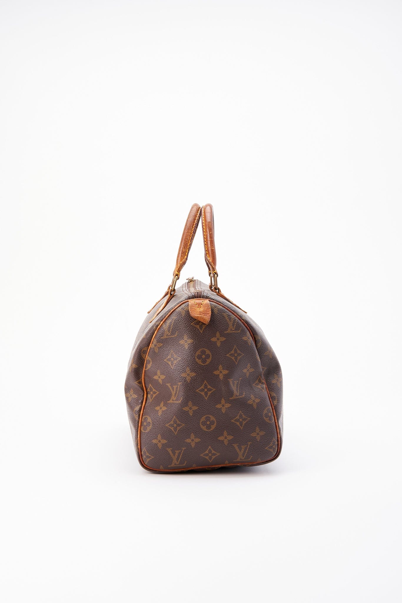 Louis Vuitton 30 Speedy Bag In Brown Monogram Coated Canvas
