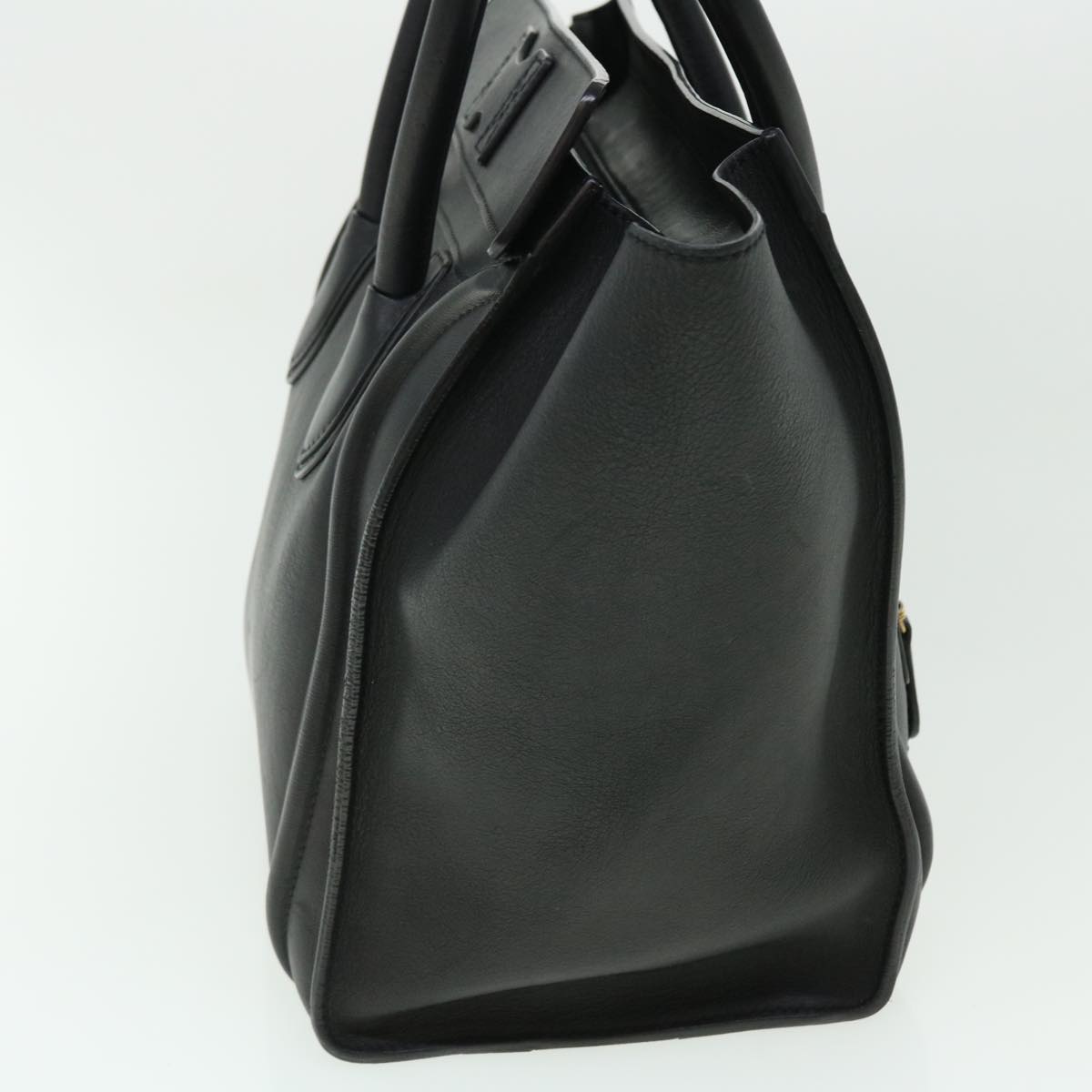 Luxury CELINE Luggage Mini Hand Bag Leather Black  51427