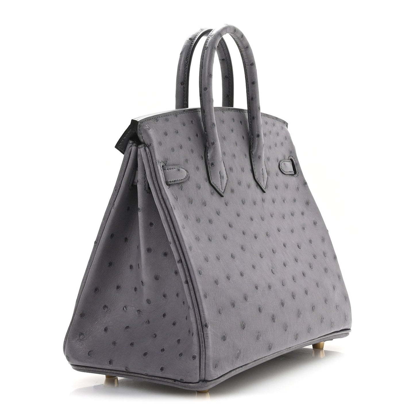 Hermes Ostrich Birkin 25 Gris Agate
