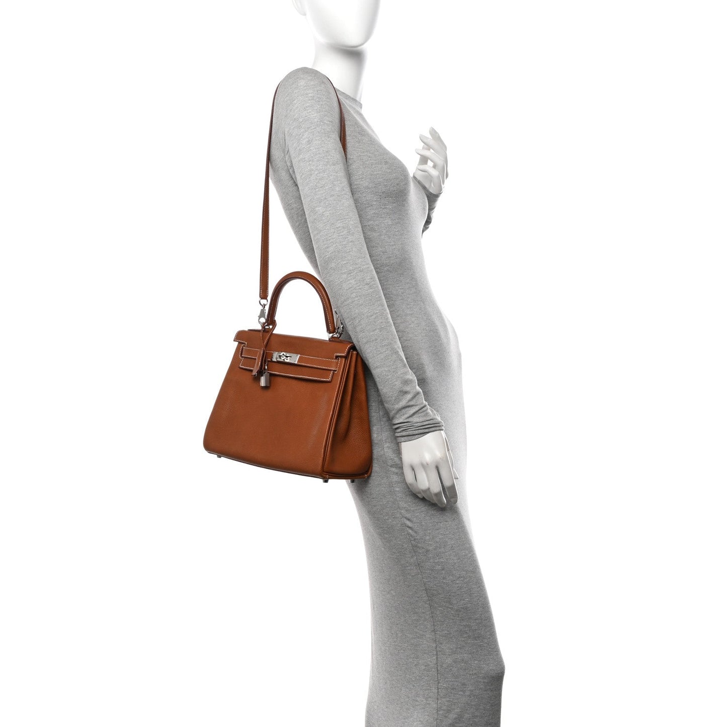 Hermes Barenia Faubourg Kelly Retourne 28 Fauve
