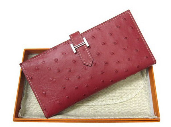 Luxury Hermes Wallet H1102 Ladies Wallet Red