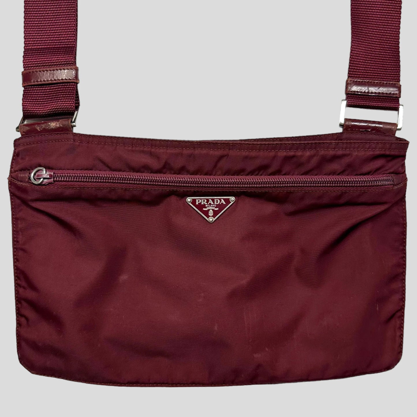 Prada Milano 00’s Nylon Rectangle Crossbody Bag