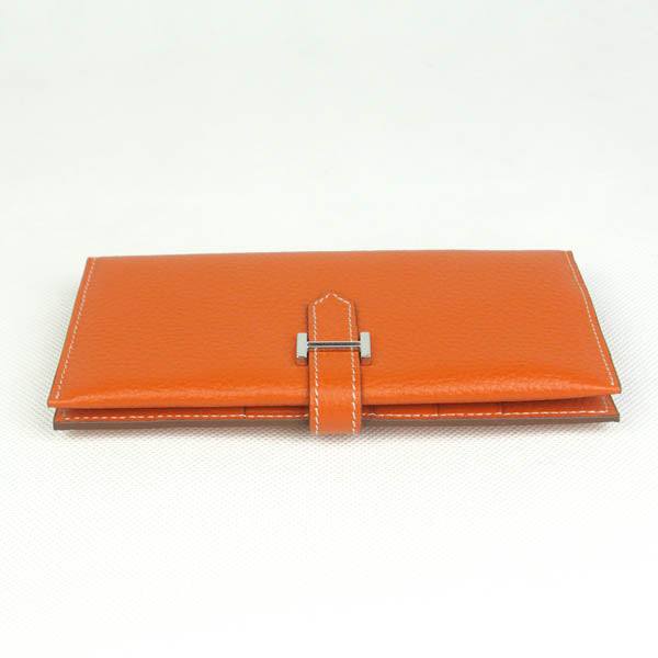 Luxury Hermes Wallet H008 Ladies Wallet Orange