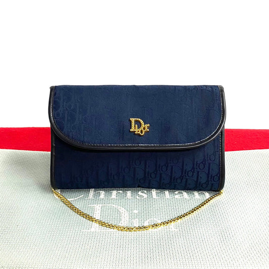 Christian Dior Trotter Canvas Leather Shoulder Bag