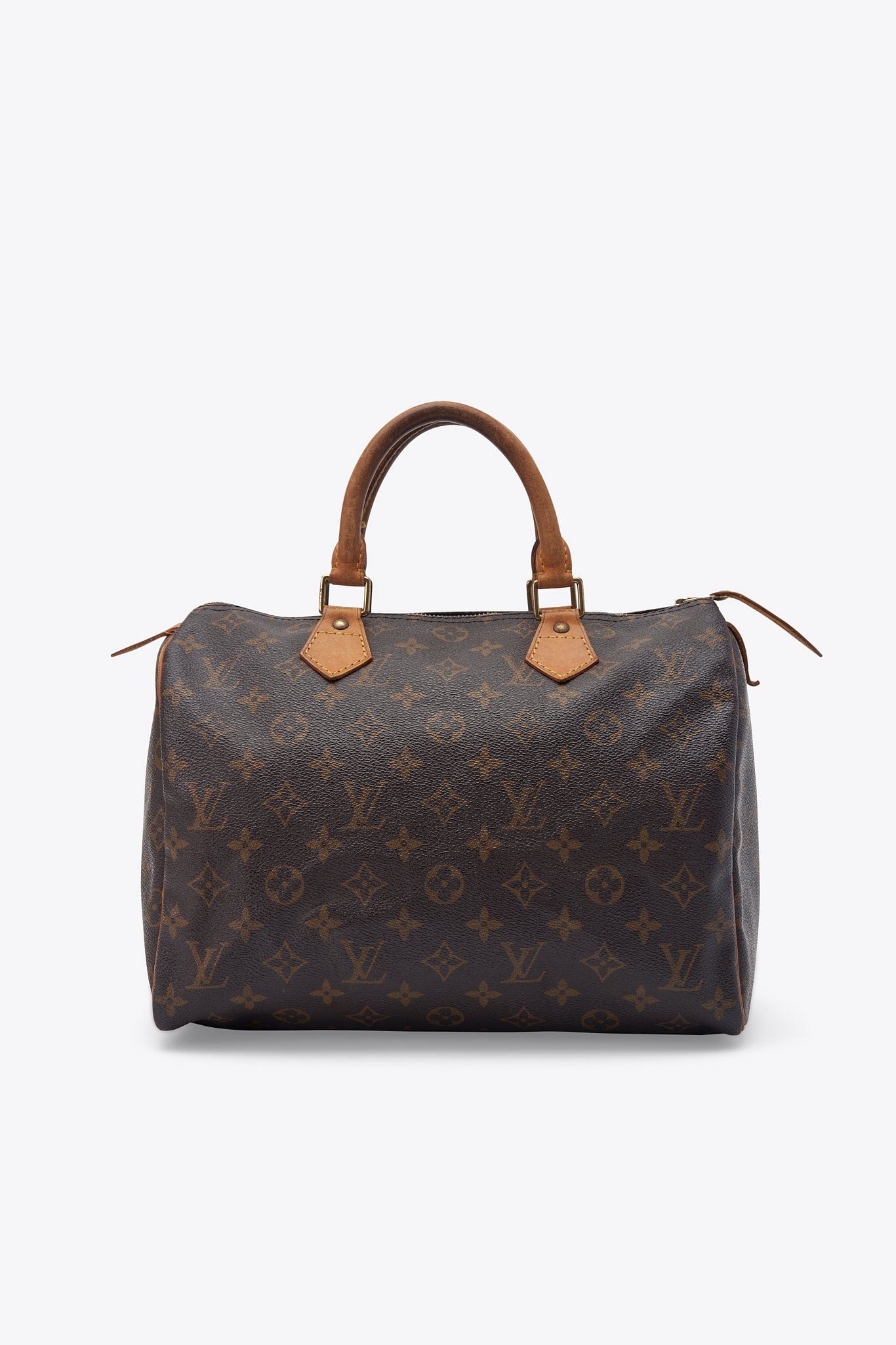 Louis Vuitton 30 Speedy Bag In Brown Monogram Coated Canvas