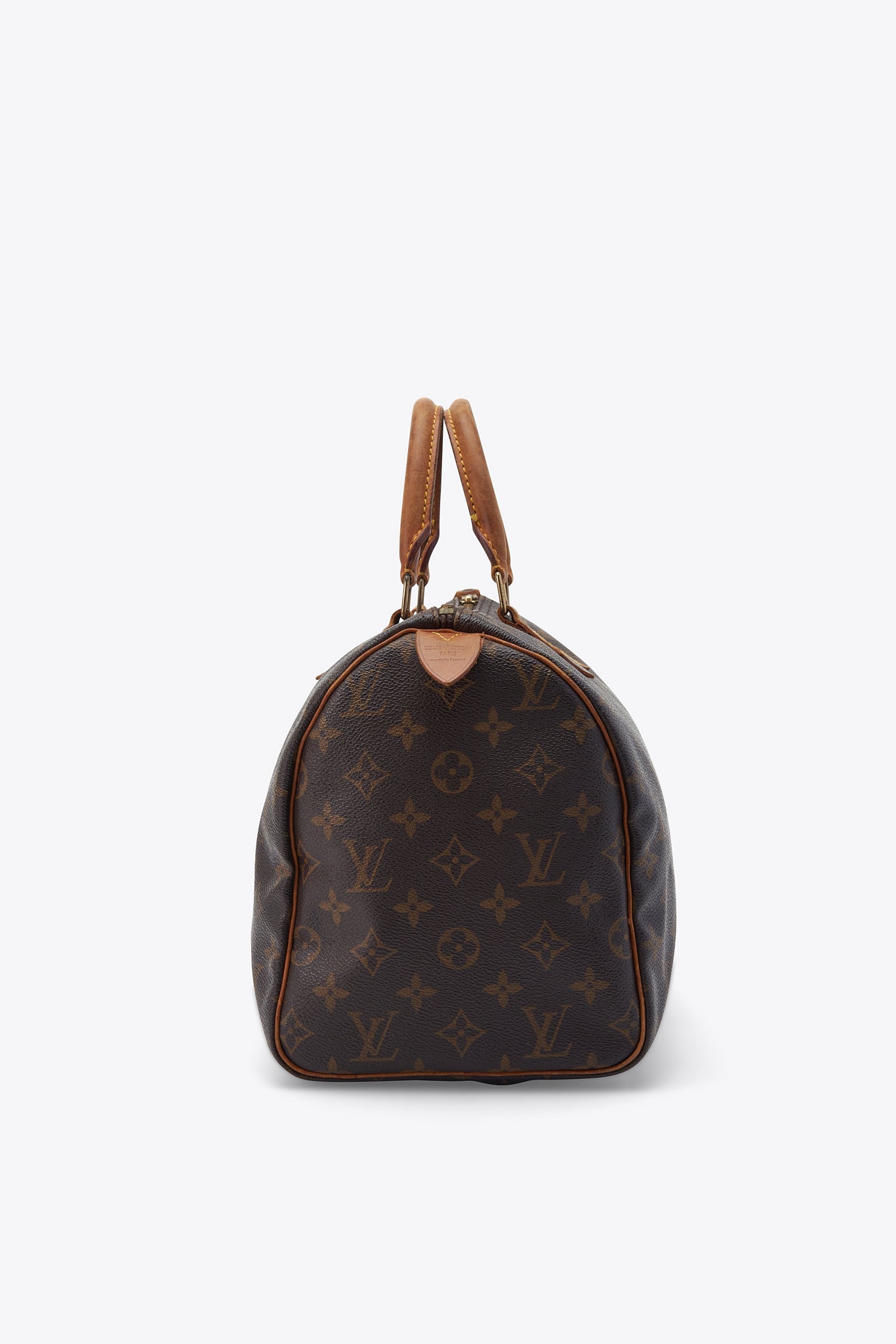 Louis Vuitton 30 Speedy Bag In Brown Monogram Coated Canvas