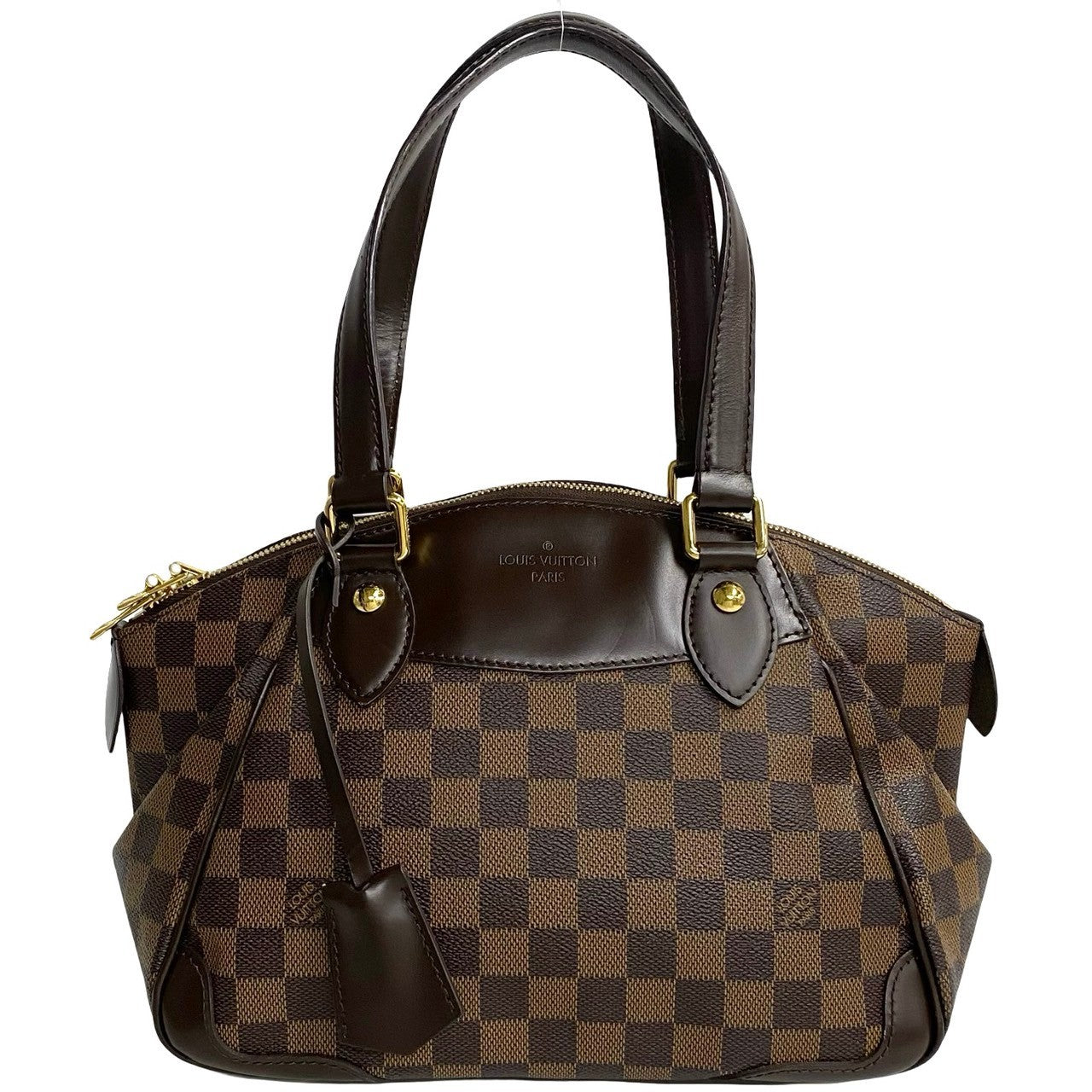 LOUIS VUITTON Handbag N41117 PVC, Leather Brown Damier Verona PM Women
