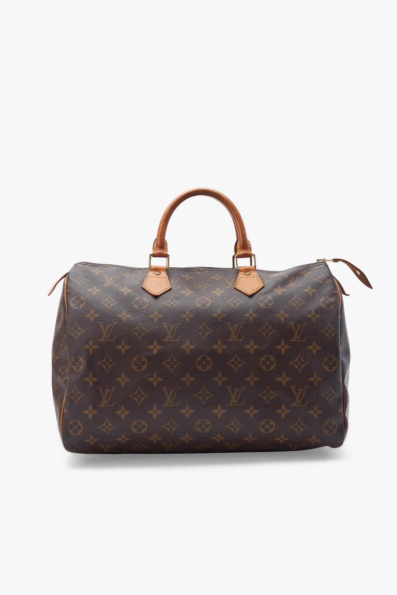 Louis Vuitton 35 Speedy Bag In Brown Monogram Coated Canvas