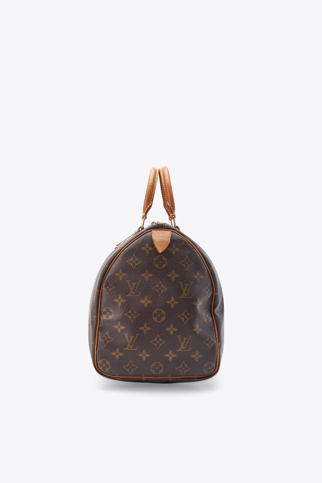 Louis Vuitton 35 Speedy Bag In Brown Monogram Coated Canvas