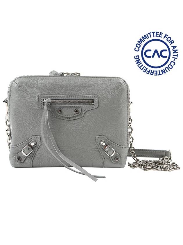Luxury Balenciaga Trending 2026 Classic Reporter Chain Cross Bag Grey