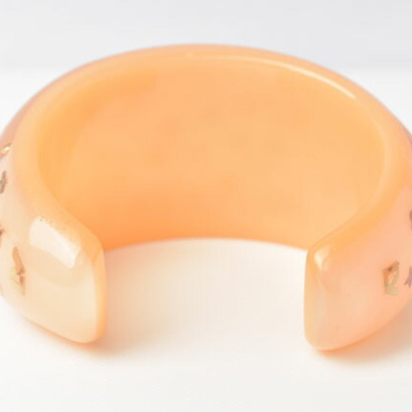 Louis Vuitton Clear Rose pink Resin Bangle