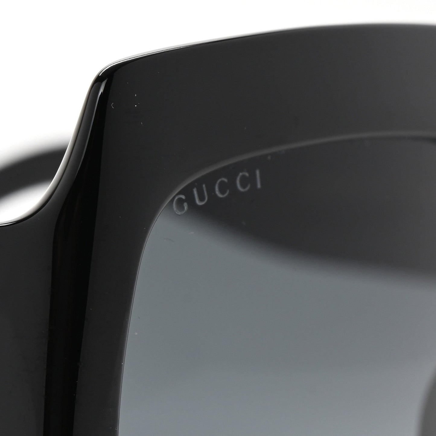 Gucci Acetate Square Frame Sunglasses GG0053S Black
