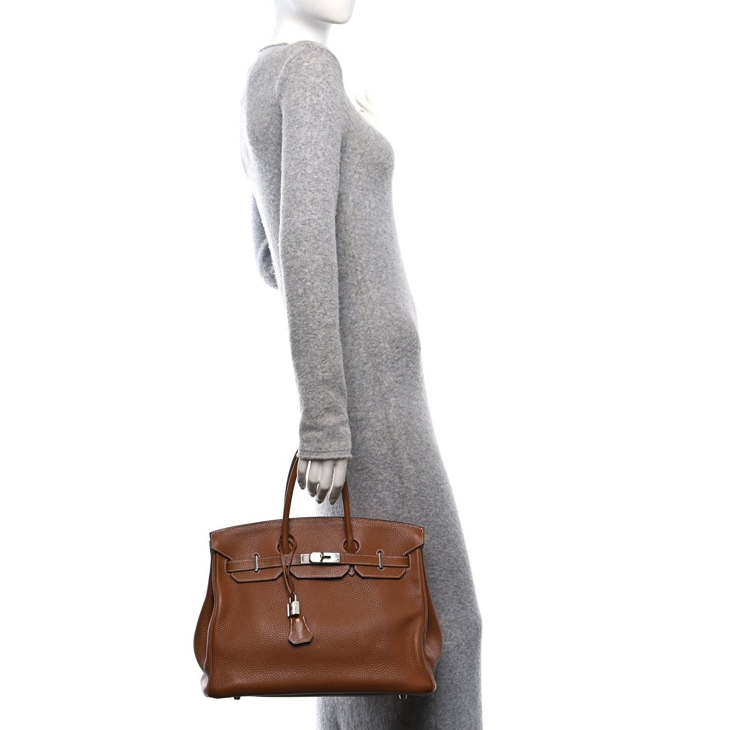 Hermes Taurillon Clemence Birkin 35 Gold