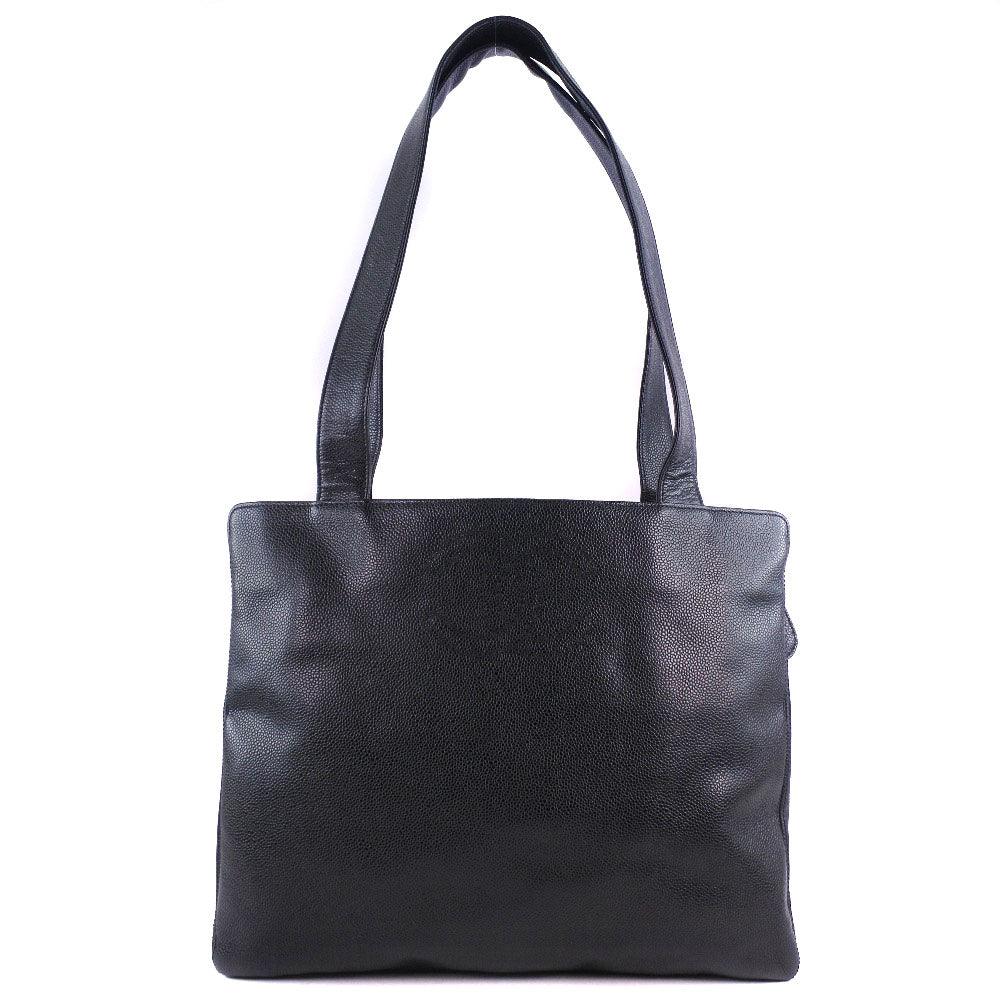 Chanel Caviar Skin Shoulder Tote Bag Classic Flap