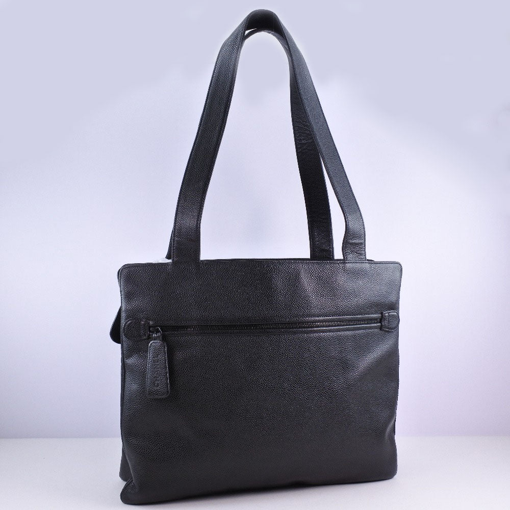 Chanel Caviar Skin Shoulder Tote Bag Classic Flap