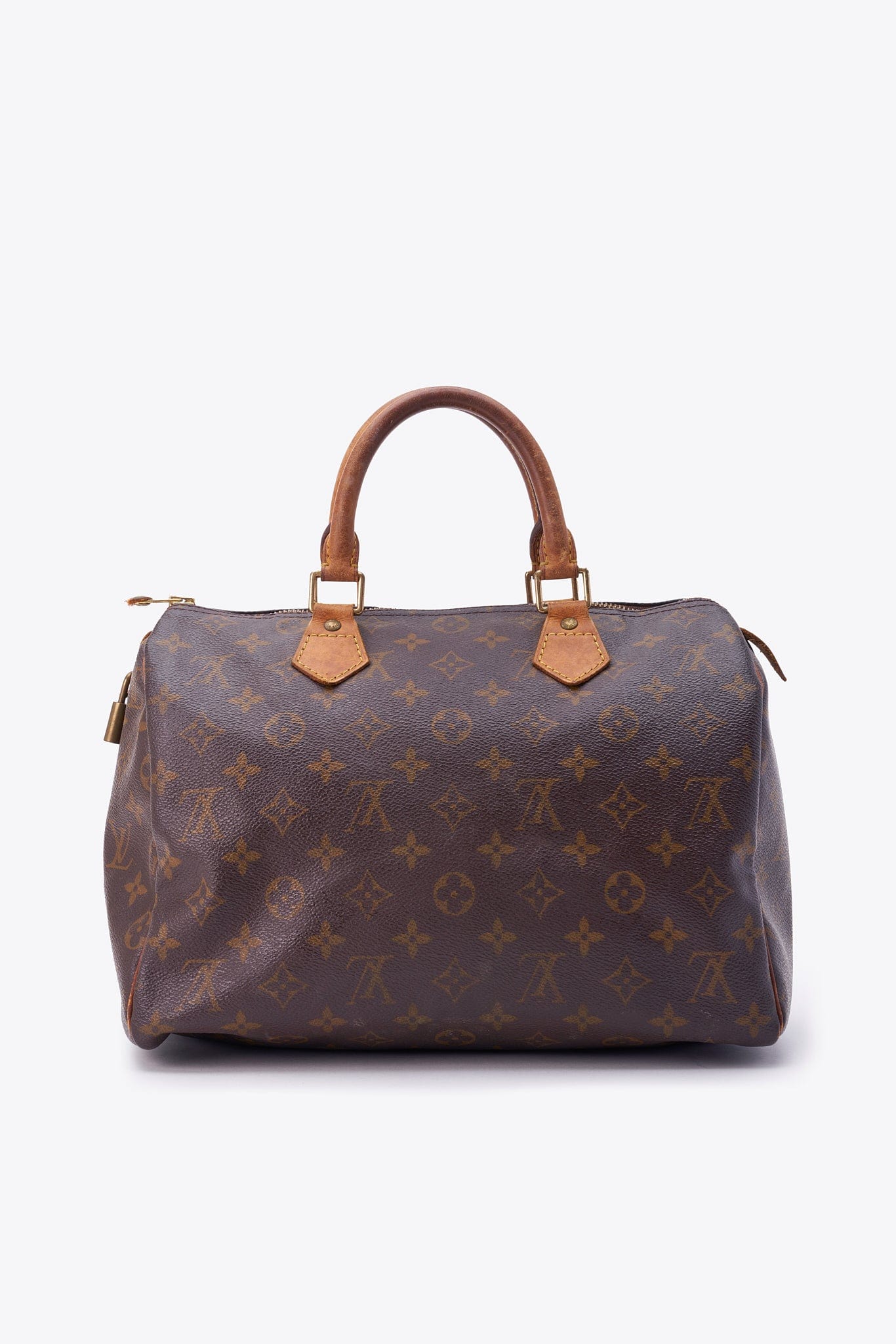 Louis Vuitton 30 Speedy Bag In Brown Monogram Coated Canvas