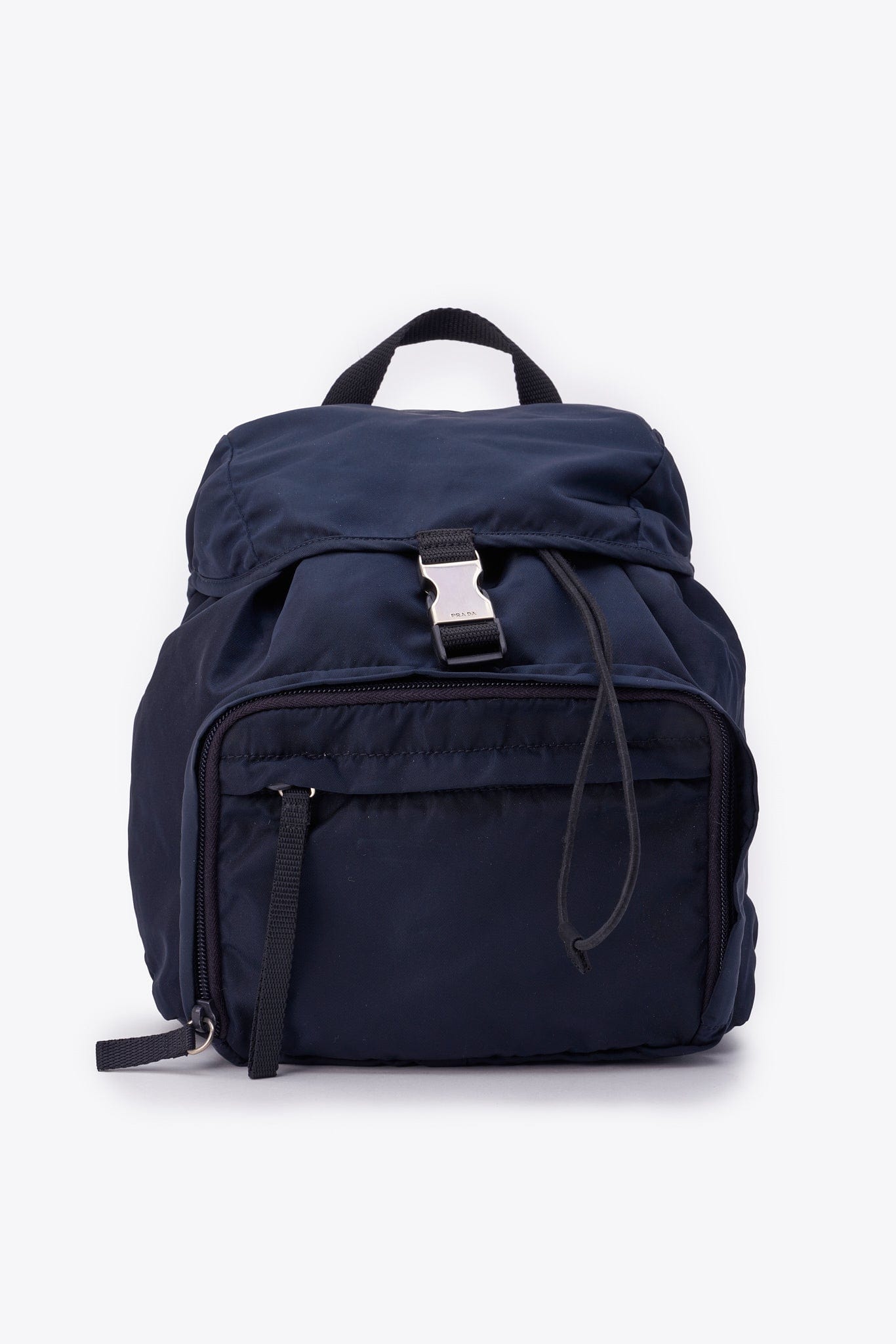 Prada Navy Nylon Small Backpack