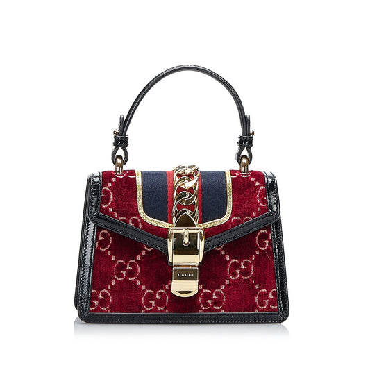 Gucci Sylvie Mini Red Velvet