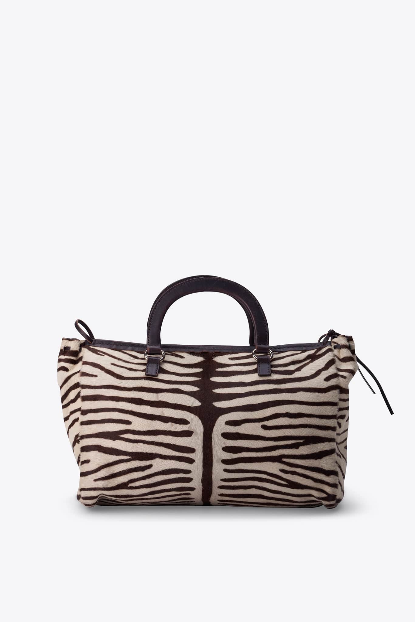 Prada Zebra Printed Calf Hair Bag