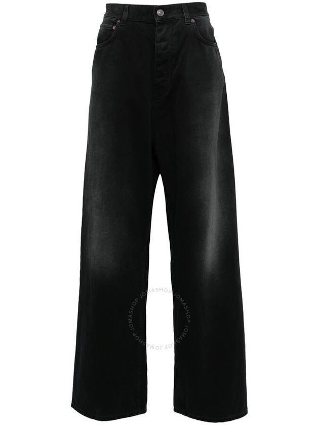 Luxury Balenciaga Trending 2026 Denim Straight Pants 767977TNW111672 SUNBLEACHED BLACK