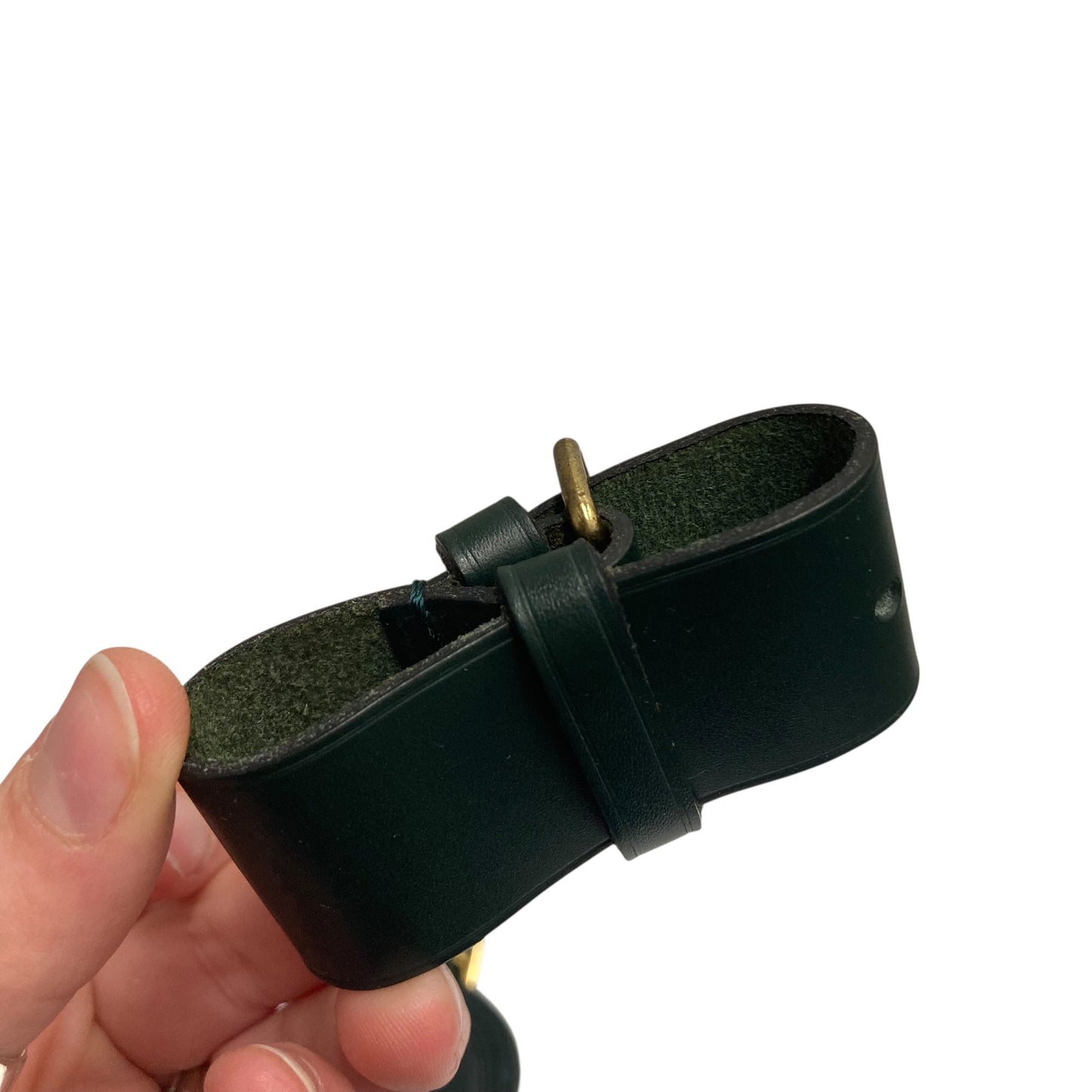 Luxury Designer Luggage Tag By Louis Vuitton In Dark Emerald