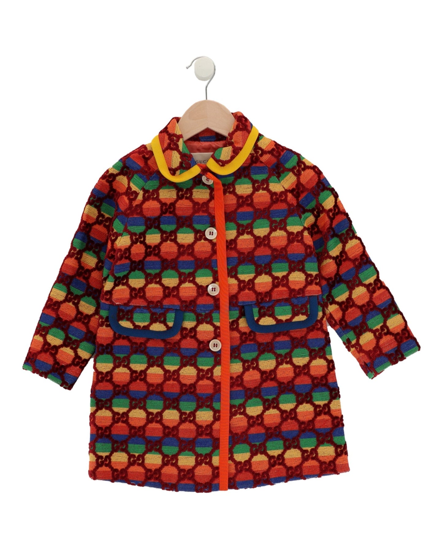 Gucci Unisex-Child GG Supreme Embroidered Coat