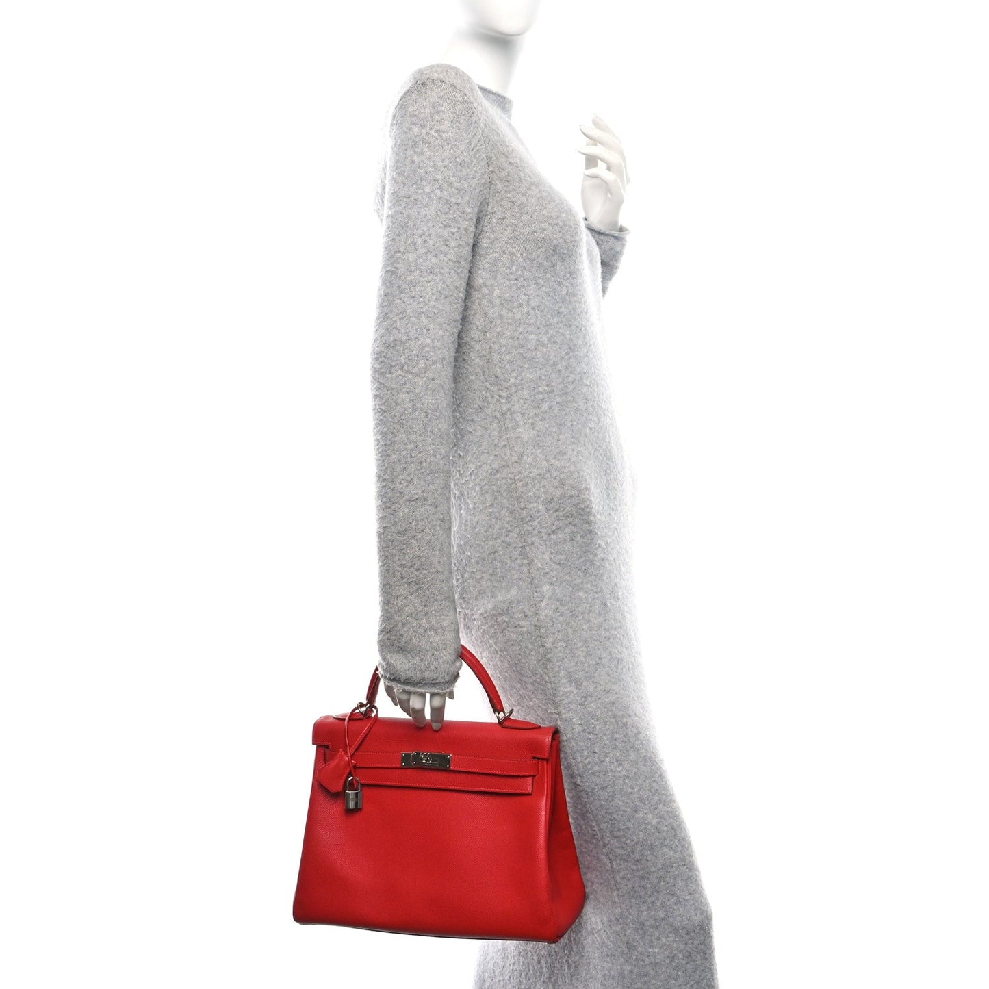 Hermes Epsom Kelly Retourne 32 Rouge Vif