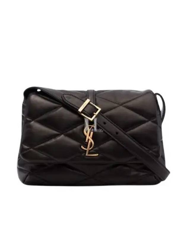 Luxury Saint Laurent Trending 2025 LE 57 Quilted Lambskin Hobo Shoulder Bag Black